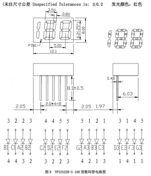 ip5506 YF2252SR-5 188数码管移动电源原理图